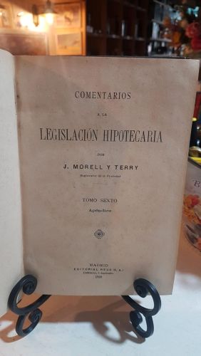 Portada do libro de LEGISLACION HIPOTECARIA (TOMO SEXTO)