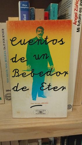 Portada do libro de Cuentos de un bebedor de éter