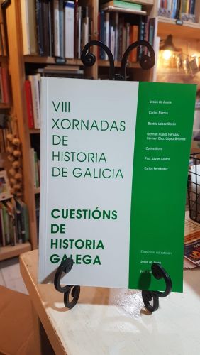 Portada do libro de VIII Xornadas de Historia de Galicia(cuestións de historia galega)