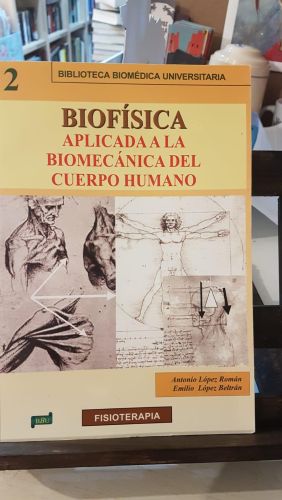 Portada do libro de BIOFISICA aplicada a la biomecánica del cuerpo humano
