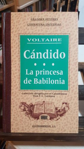 Portada do libro de Cándido ; La princesa de Babilonia