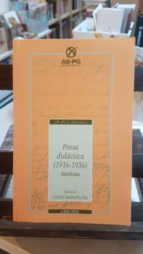 Portada do libro de Prosa didáctica (1916-1936)