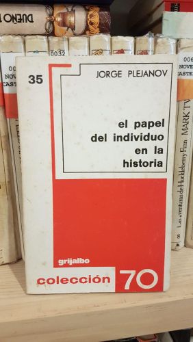 Portada do libro de El papel del individuo en la historia