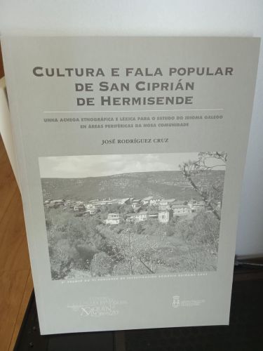 Portada do libro de Cultura e fala popular de San Ciprián de Hermesende