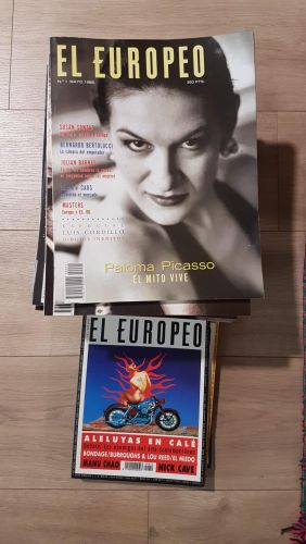 Portada do libro de Revista El Europeo. Lote 42 números