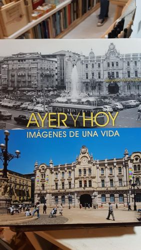Portada do libro de Ayer y hoy. Imágenes de una vida. Banco Santander