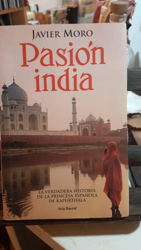 Portada do libro de Pasión india