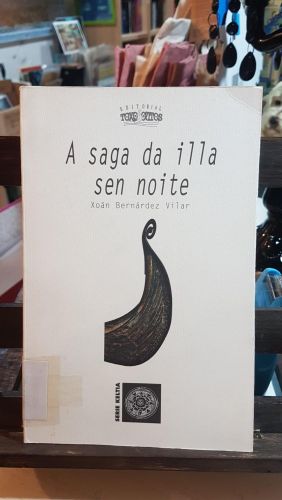 Portada do libro de A saga da illa sen noite