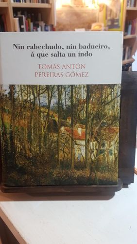 Portada do libro de Nin rabechudo, nin badueiro, á que salta un indo