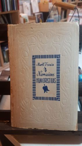 Portada do libro de NARRACIONES HUMORÍSTICAS. MARK TWAIN.