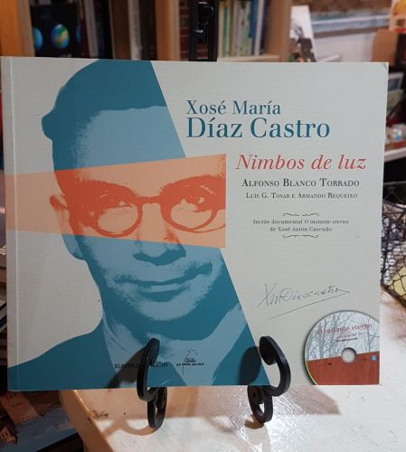 Portada do libro de Xose maria diaz castro. Nimbos de luz con cd