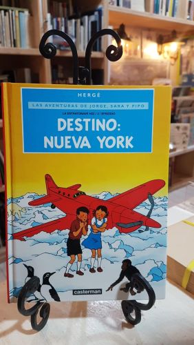 Portada del libro de DESTINO NUEVA YORK; AVENTURAS DE JORGE, SARA Y PIPO