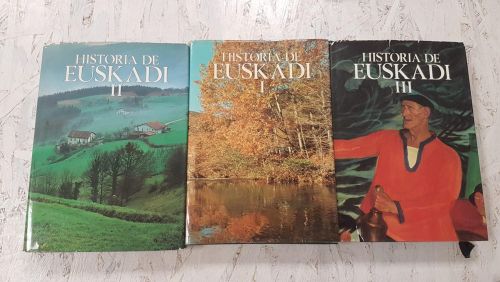 Portada do libro de Historia de Euskadi. 3 tomos