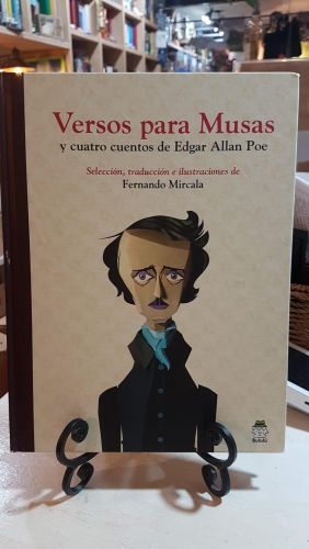 Portada do libro de Versos para Musas y cuatro cuentos de Edgar Allan Poe (tapa dura)