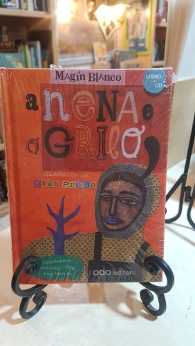 Portada do libro de A nena e o grilo