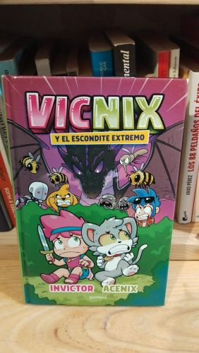 Portada do libro de Vicnix y el escondite extremo (Invictor y Acenix 3)