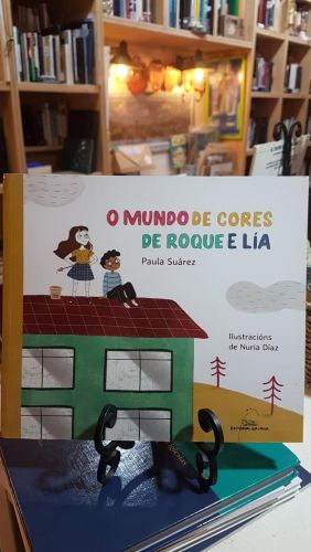 Portada do libro de O mundo de cores de Roque e Lía