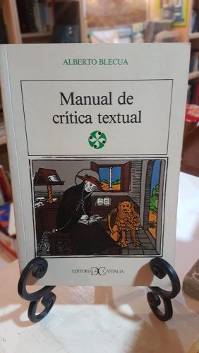 Portada do libro de Manual de crítica textual