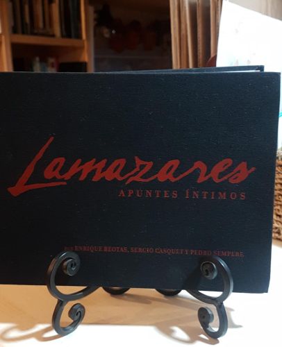 Portada do libro de LAMAZARES -apuntes íntimos