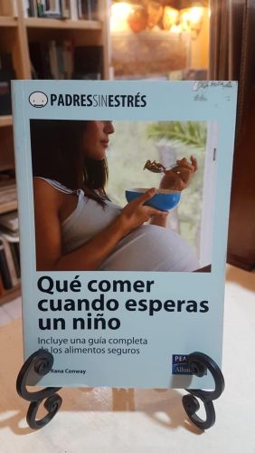 Portada do libro de ¿Qué comer cuando esperas un niño?