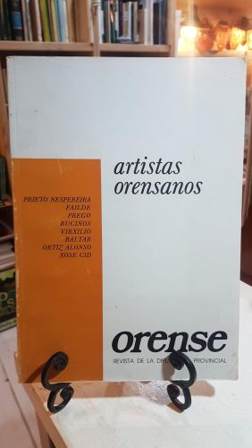 Portada do libro de ARTISTAS ORENSANOS (ORENSE, REVISTA DE LA DIPUTACIÓN PROVINCIAL)